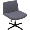 WYLEBER Coprisedia da Ufficio Criss Cross,Elasticizzati Lavabili Coprisedia Senza Braccioli per Sedia da Ufficio,per Sedia Girevole per Soggiorno Camera da Letto(Dark Gray)