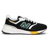 NEW BALANCE Sneaker uomo nera/bianca/gialla/verde in suede