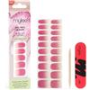 Mylee Gel Nail Wraps Stickers [Pink Stardust] - Unghie Gel Adesive Pre-Polimerizzate per Manicure Istantanea, Lampada Non Necessaria, Ultra Resistenti, Lunga Durata, Facili da Applicare