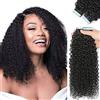 Hotlulana Tape Extension Adesive Capelli Veri Kinky Curly 40pcs 100g 22Pollici(55cm) Tape in Extension Natua Nero Nastro Biadesivo Remy Naturali al 100% Skin Weft Wavy Extension Capelli Veri. Biadesivo(1B#)