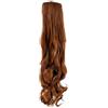 WIG ME UP - Toupet Coda di cavallo Bruno rossiccio Ondulati 63 cm con Fissaggio con Fascette e Graffette YZF-1094HT-30