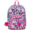 Seven SJ Ever Zaino Scuola Doppio Scomparto, Rosa, Heartscope Girl, Con Tasca Porta Borraccia, Zaino Scuola Elementare, Zaino Bambina