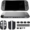Zhixteu Set di Coperture Antipolvere per Switch 2 Console, Kit di Adesivi Protettivi per Controller di Gioco, Tappi Antipolvere in Silicone, Rete Antipolvere, Cappucci per Joystick