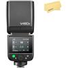 Godox V480N Flash per Fotocamera TTL per Nikon, Speedlite, GN50, Batteria Aagli Ioni di Litio da 7,2 V/2200 mAh, HSS 2,4 G 1/8000s, Tempo di Riciclo di 1,7 s, Lampada di Modellazione a LED a 10 Livell