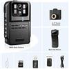 HPHPH 880A Mini Body Cam HD 1080P Corpo macchina fotografica Registratore di polizia Bodycam Petto Camcorder Videocamera Visione notturna Loop Record Dash Cam(With 128GB Card)