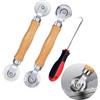 Golgner 3 pcs attrezzo rullo di tenuta a doppia ruota con manico, estrattore rullo scanalato per finestra schermo a rullo, rullo scanalato per utensile, per tubazioni zanzariera in cavo di gomma