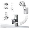 mongtsamz Doccetta per Bidet Doccia Bidet Portatile, Portatile Kit Doccetta con Erogatore per Rubinetto 1,5m Tubo e Supporto Doccino per Wc per La Pulizia Di Bagni e Cucine, 1 Pezzi