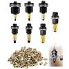 LQGTQO 217 Pezzi Inserto Filettato Rivettatrice Manuale di Teste Set, M3, M4, M5, M6, M8, M10, M12 Rivettatrice per Inserti Filettati Accessori, Rivetti Filettati Nero, Set di Testine per Rivetti Manuali