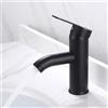 FALSKT Rubinetto Bagno Lavabo Acciaio Inossidabile 304, Miscelatore Cucina con Tubo Flessibile, Rubinetto Vasca da Bagno, Miscelatore Bagn per Lavandino, WC per Gli Ospiti (Nero)