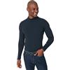 Trendyol Maglione Slim a Tinta Unita con Collo Alto Maglia di Tuta, Blu Navy, S Uomo