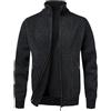 MeiLayM Uomo Autunno Inverno Cardigans Cerniera Intera Giacca Maglione Maglia Manica Lunga Cardigan Cappotto Invernale Foderato in Pile Caldo Maglione Cardigan Felpa