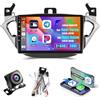 Inefala 2+64GB Radio per Opel Corsa 2015-2019/Opel Adam 2013-2016 Android 15 Soporta Wireless CarPlay Android Auto, 9 Pollici Schermo per Auto con Bluetooth WIFI GPS DSP Telecamera Posteriore AHD