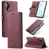 Phernykas Cover per Samsung Galaxy Note 10 Plus Libro Pelle Portafoglio, [Porta Carte] [Magnetica] Premium PU Flip Custodia Cellulare Protection per Samsung Note 10 Plus Leather Case, Vion-rosso