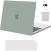 MOSISO Custodia Compatibile con MacBook Pro 14 Cover 2025 2024 2023 2022 2021 M5 A3434 M4 A3112 A3185 A3401 M3 A2918 A2992 M2 A2779 M1 A2442, Case&Copritastiera&Webcam Cover&Borsa, Verde Antico