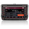 AWESAFE Wince 6.0 Autoradio 2 Din per VW Volkswagen Golf 5 6 Polo Passat Skoda Seat Tiguan, 7 Pollici con GPS Navigatore Car Radio Supporta la funzione Comandi al volante BT CD DVD SD USB RDS