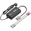 Power Queen 12V 10A Caricabatterie per Batterie Litio, 14,6V AC-DC | Attivazione 0V, Ricarica rapida, Carica a tre stadi, connettore Anderson, adatto per batterie al litio da 12.8V