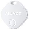 ATUVOS Air Tag Smart Tracker 1 Pezzo, Bluetooth Localizzatore Compatibile con Apple Dov'è (solo iOS, Android non supportato), Trova oggetti e chiavi, Bagagli, Portafogli, Valigie,Batteria Sostituibile