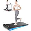 Dskeuzeew 4 in 1 Tapis Roulant Elettrico Pieghevole, 10km/h Salvaspazio, 2.5HP Walking Pad, Display LCD, Con Inclinazione (Nero)