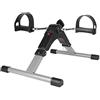 XDAILUYYDS Mini Cyclette Pieghevole Pedaliera Riabilitativa Bici Pedale Regolabile Allenatore Braccia e Gambe Fit Bicicletta Fitness Display Resistenza Regolabile (Argento nero)