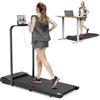 Dskeuzeew Tapis Roulant Elettrico Pieghevole Salvaspazio Walking Pad 10 km/h Extra Large (39 cm), Telaio Rinforzato, Schermo LCD e Chiave di Sicurezza (Nero)