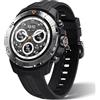 Mibro GS Explorer GPS Outdoor Smartwatch per Avventura,GPS dual-band,10 ATM Impermeabile Orologio per Subacquea/Corsa/Bici/Montagna/Trek, 1.32" AMOLED,20 Giorni di Durata Batteria,Notifiche