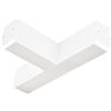 Zarivy Diffusore lineare a soffitto opale, attacco tipo T, ideale per un'illuminazione uniforme in spazi commerciali e residenziali.