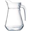 Domotti Brocca in vetro con manico, 1,3 l, trasparente, lavabile in lavastoviglie, 1 pezzo