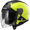 LS2 Casco moto LS2 INFINITY BEYOND Nero HI-VIS Giallo, Nero/Giallo, XS