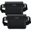 Lamicall Borsa Impermeabile IPX8 - [2 Pezzi] Marsupio Impermeabile con Cintura Elastica Regolabile, Sacca Impermeabile per Spiaggia, Nuoto, Pesca, Campeggio, Kayak, fino a 8,7