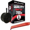 Baldwins 700c Baldwins - Tubo interno per ciclo/bici da 700 x 28c a 47c (adatto a qualsiasi valvola 28c, 30c, 32c, 35c, 38c, 40c, 42c, 45c, 47c) Schrader/tipo auto