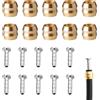 Kmuqshy 10 Pezzi Inserti Oliva Freno Idraulico Tubo Disco BH90 per Shimano, Kit Ricambio Oliva per Tubi Frizione Disc Brake, Connettori per Bicicletta, Compatibile con Shimano M506 M615 M8000 M9000 M985