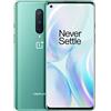 OnePlus 8 Smartphone 6.55" Fluid AMOLED Display 90Hz, 8 GB RAM + 128 GB Memoria, Fotocamera Tripla, Warp Charge 30T, Dual Sim, 5G, Verde (Glacial Green)