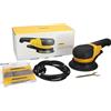 Mirka DEROS RS 600 Ø 150 mm/Potente levigatrice rotativa per legno e cemento, motore 750 W, 700-2500 giri/min, design leggero (1,8 kg), connettività Bluetooth
