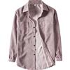 Generisch Camicia casual a maniche lunghe da uomo a maniche corte, Colore: rosa., L