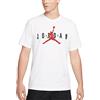 Nike Jordan Air Wordmark Maglietta a Maniche Corte, Bianco/Nero/Rosso Palestra, S Uomo