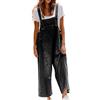 Generico Salopette Donna Jeans Monopezzi Overall Casual Tuta Intera Gamba Larga Morbida Jumpsuit Regolabile Cinghie Playsuit Leggera Salopette Premaman Senza Maniche Oversize Con Tasche Pantaloni in Denim