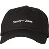 Tommy Hilfiger Cappello Baseball Jeans Cappellino Regolabile con Visiera Articolo AW0AW14596 Tjm Sport cap, 0GJ Black, Taglia Unica