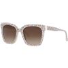 Michael Kors Donna San Mariano Occhiali da sole, Mk Repeat Print Vaniglia, 52mm