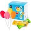 DC24 DAILY CARE Lecca-lecca senza zucchero con vitamina C, caramelle sane con xilitolo, caramelle dure per bambini al gusto di frutta assortita, non OGM, senza glutine, 24 pezzi