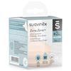 Suavinex Tettarella zero.zero a flusso medio in silicone +3m 2 unità - suavinex