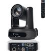 TONGVEO AI Auto Tracking IP/USB3.0/HDMI 20X Telecamera PTZ per sala conferenze, webcam 1080P60, ideale per lo streaming di chiesa, servizi di chiesa, istruzione, compatibile con vMix/OBS