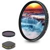 JJC Filtro ND Variabile da 72 mm ND2-ND2000 1-11 Stop Fader a Densità Neutra per Nikon Z 24-70 mm F4, per Sony E PZ 18-105 mm F4 G, FE 50 mm F1.2, per Sigma 18-35 mm F1.8 DC Obiettivo