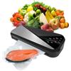 SunshineFace Macchina Sottovuoto Alimenti Professionale, 80kPa Automatica Sigillatore Sottovuoto con 40 Sacchetti per Il Vuoto 4 Modalità Macchina per Sottovuoto per Alimenti Freschi Secchi e Umidi