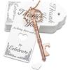Aokbean 52pcs Vintage Scheletro Chiave Apribottiglie Matrimonio-Oro Rosa