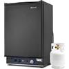 Smad Frigo Trivalente per Camper, 12V/220V/Gas, Frigorifero a Gas, 28-30mbar, Mini Frigobar per Campeggio Auto Caravan, 40Litri, Nero
