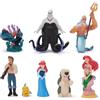 Disney Store Official Set di Personaggi La Sirenetta, 8 Personaggi tra Cui Principessa Ariel, Re Tritone, Principe Eric, Ursula, Flounder, Max, Flotsam e Jetsam, 3+