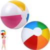 xianshi 2 Pezzi Palla Gonfiabile Bambini,Palloni Gonfiabili Giganti,40cm Pallone Gonfiabile Bambini,Pallone Gonfiabiles Ad Acqua,Giochi da Spiaggia,Piscina