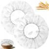 YIFLorine TANG Copertura per Impasto,2 pezzi Copertura per Alimenti Multifunzionale Coperchi per Ciotole in Plastica Coperchi per Cestello Di Fermentazione per la Lievitazione del Pane(27CM)