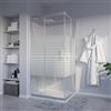 Bonussi Box Doccia Angolare 2 Ante Scorrevoli 70x90 cm in Cristallo 6 mm H185cm Profilo Cromo