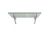 Glaszentrum Hagen Wagner tettoia di vetro per porta balcone, copertura per porta d'ingresso, vetro VSG consupporto in acciaio inox.